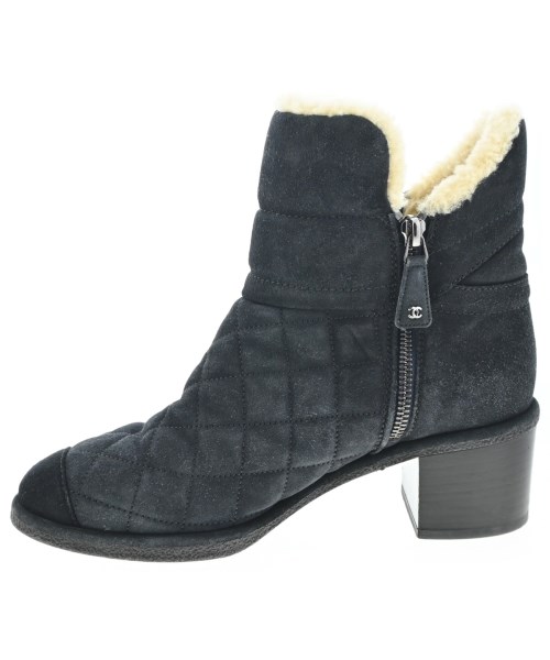 CHANEL（シャネル）ブーツ 黒 サイズ:EU38(24.5cm位) レディース/2200662963011