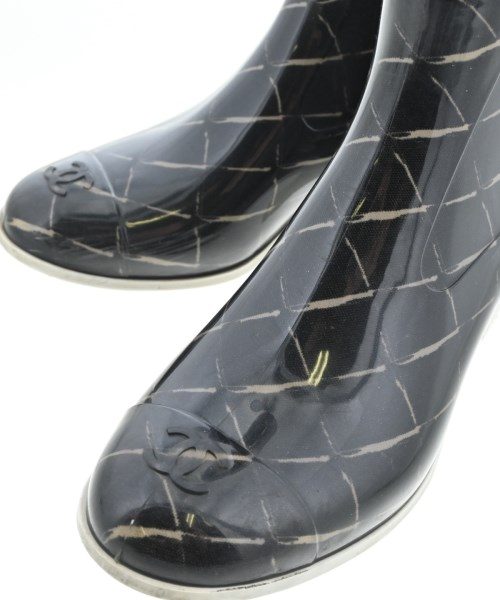 CHANEL（シャネル）レインシューズ 黒 サイズ:36(22.5cm位) レディース/2200663486014