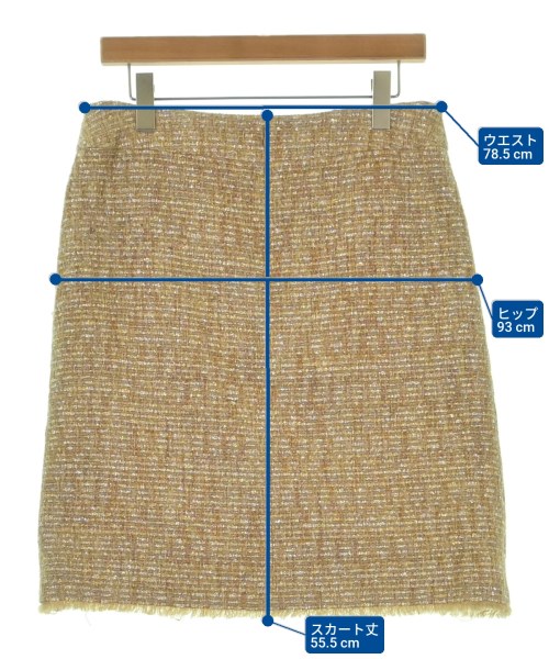 CHANEL（シャネル）ひざ丈スカート 白 サイズ:42(M位) レディース/2200658880032