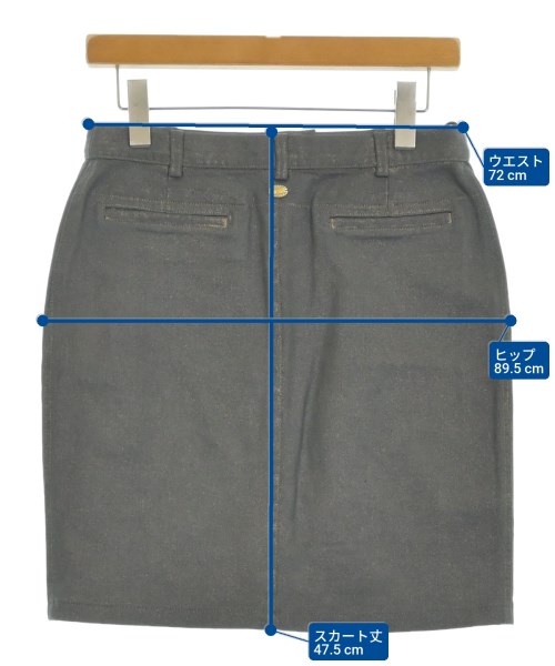 CHANEL（シャネル）ひざ丈スカート グレー サイズ:38(S位) レディース/2200663729043