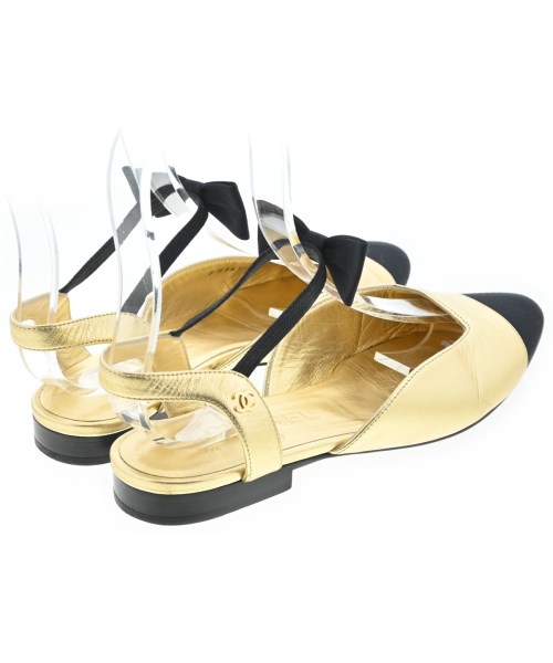 CHANEL（シャネル）サンダル ゴールド サイズ:EU37 1/2(24cm位) レディース/2200662054191