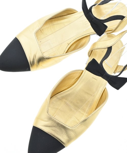 CHANEL（シャネル）サンダル ゴールド サイズ:EU37 1/2(24cm位) レディース/2200662054191