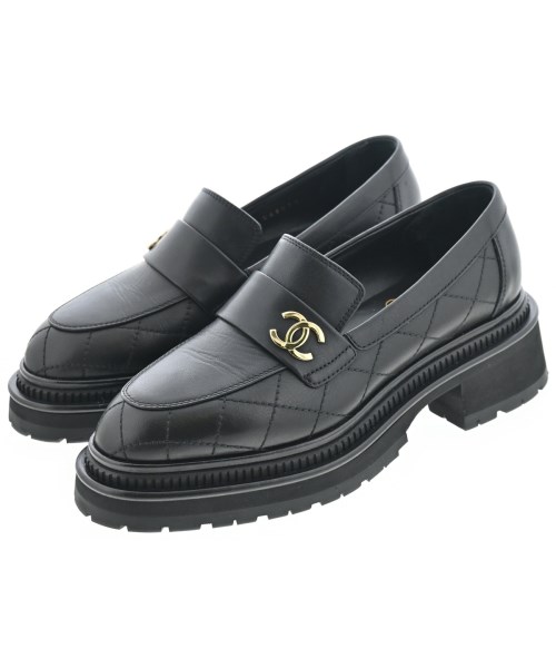 CHANEL(シャネル)ドレスシューズ/ローファー 黒 サイズ:EU37(23.5cm位)/2200664522056