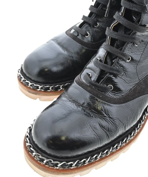 CHANEL（シャネル）ブーツ 黒 サイズ:EU38(24.5cm位) レディース/2200665174179