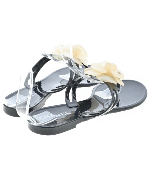 CHANEL（シャネル）サンダル 黒 サイズ:EU37(23.5cm位) レディース/2200666737014