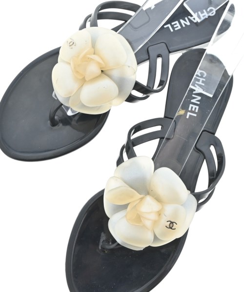 CHANEL（シャネル）サンダル 黒 サイズ:EU37(23.5cm位) レディース/2200666737014