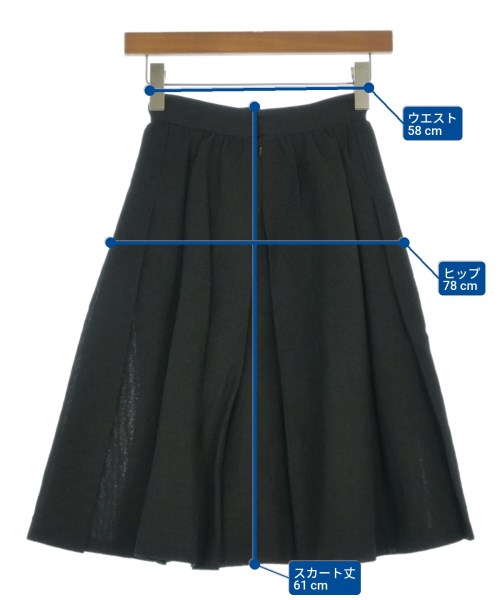 CHANEL（シャネル）ひざ丈スカート 黒 サイズ:34(XXS位) レディース/2200666978110