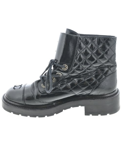 CHANEL（シャネル）ブーツ 黒 サイズ:EU38 1/2(25cm位) レディース/2200670879014