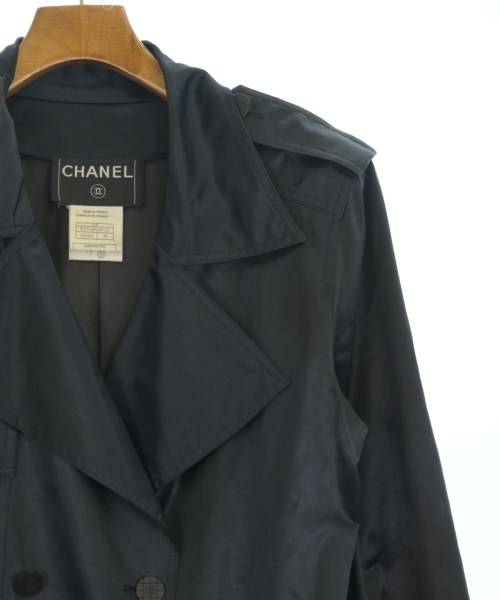 CHANEL（シャネル）トレンチコート 紺 サイズ:38(S位) レディース/2200664780067
