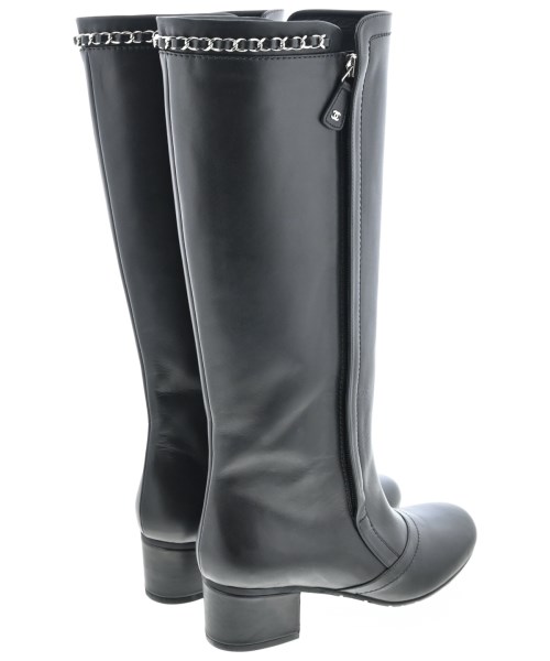 CHANEL（シャネル）ブーツ 黒 サイズ:EU38(24.5cm位) レディース/2200724944026