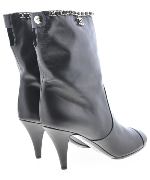 CHANEL（シャネル）ブーツ 黒 サイズ:EU38 1/2(25cm位) レディース/2200730413066