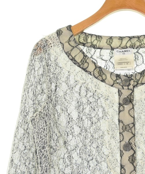 CHANEL（シャネル）ノーカラージャケット 白 サイズ:38(S位) レディース/2200730413110
