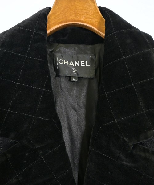 CHANEL（シャネル）チェスターコート 黒 サイズ:36(XS位) レディース/2200731520091