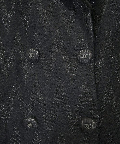 CHANEL（シャネル）チェスターコート 黒 サイズ:36(XS位) レディース/2200731520091
