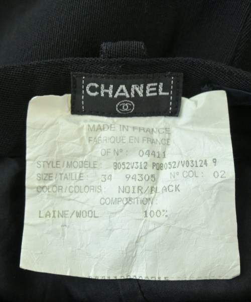 CHANEL（シャネル）スラックス 黒 サイズ:34(XS位) レディース/2200732384029