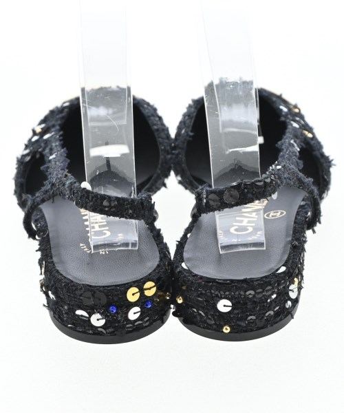 CHANEL（シャネル）サンダル 黒 サイズ:EU35 1/2(22cm位) レディース/2200733541032