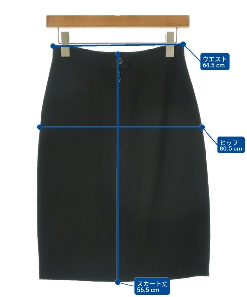 CHANEL（シャネル）ひざ丈スカート 黒 サイズ:38(S位) レディース/2200733719141
