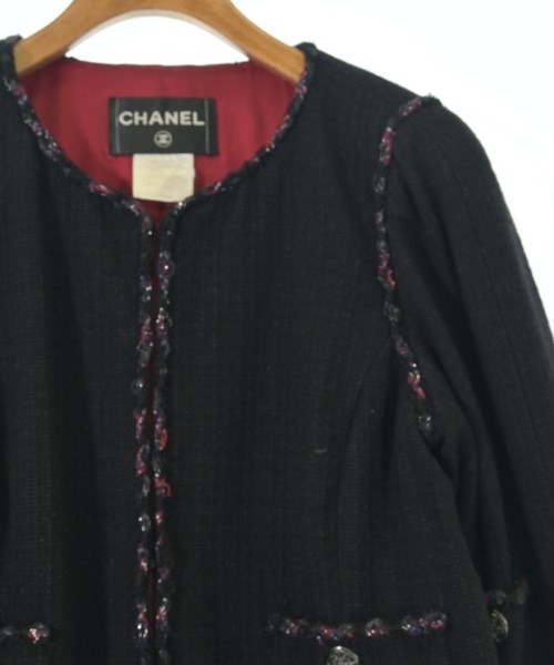 CHANEL（シャネル）ノーカラージャケット 黒 サイズ:40(M位) レディース/2200733922015