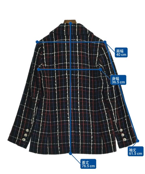 CHANEL（シャネル）テーラードジャケット 黒 サイズ:36(XS位) レディース/2200720420012