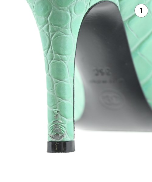 CHANEL（シャネル）パンプス 緑 サイズ:EU36(22.5cm位) レディース/2200722275214