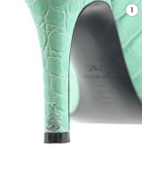 CHANEL（シャネル）パンプス 緑 サイズ:EU36(22.5cm位) レディース/2200722275214
