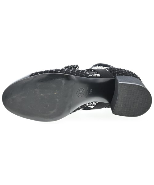 CHANEL（シャネル）ブーツ 黒 サイズ:38(24cm位) レディース/2200724349098