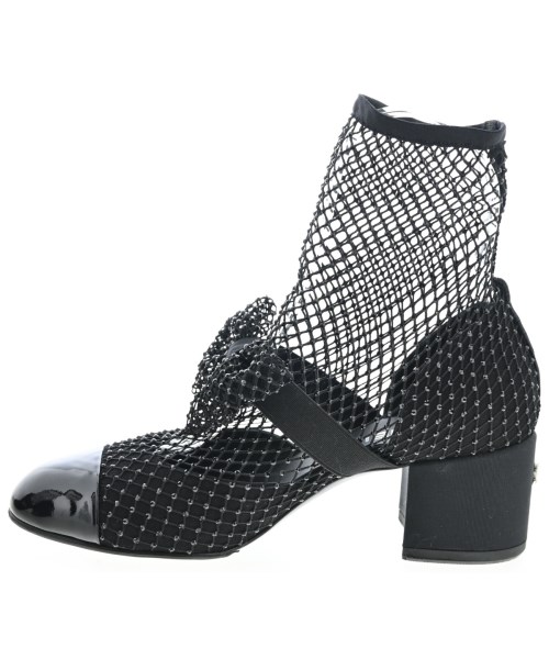 CHANEL（シャネル）ブーツ 黒 サイズ:38(24cm位) レディース/2200724349098