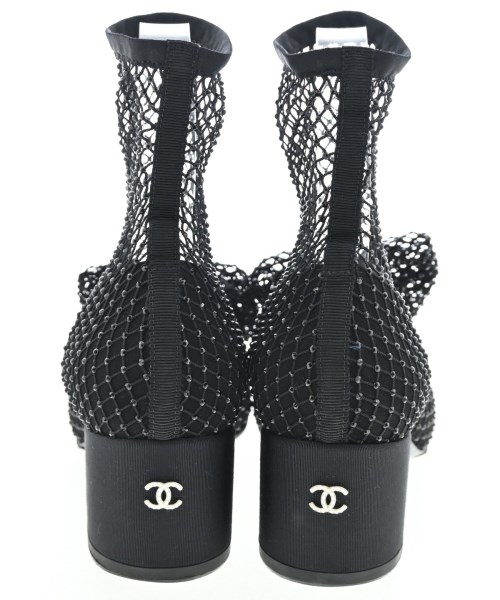 CHANEL（シャネル）ブーツ 黒 サイズ:38(24cm位) レディース/2200724349098