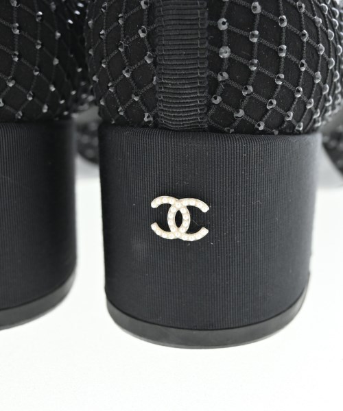 CHANEL（シャネル）ブーツ 黒 サイズ:38(24cm位) レディース/2200724349098