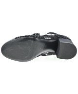 CHANEL（シャネル）ブーツ 黒 サイズ:38(24cm位) レディース/2200724349098