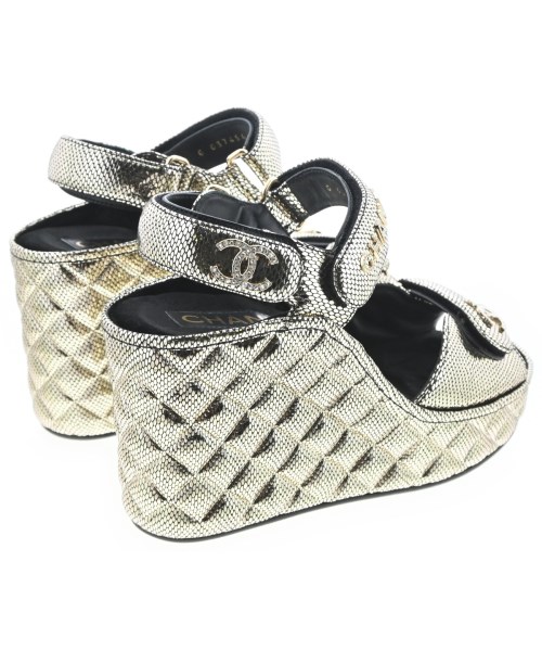 CHANEL（シャネル）サンダル シルバー サイズ:EU38(24.5cm位) レディース/2200724349159