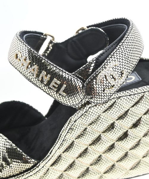 CHANEL（シャネル）サンダル シルバー サイズ:EU38(24.5cm位) レディース/2200724349159