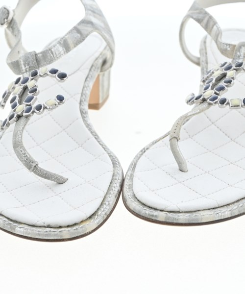 CHANEL（シャネル）サンダル グレー サイズ:36 1/2(22.5cm位) レディース/2200724481033