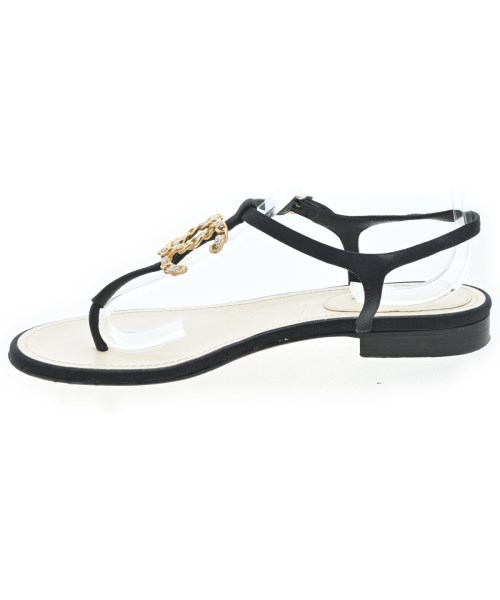CHANEL（シャネル）サンダル 黒 サイズ:37(23cm位) レディース/2200724481040