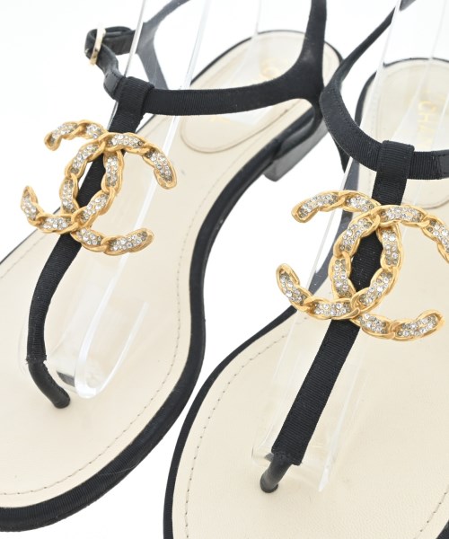 CHANEL（シャネル）サンダル 黒 サイズ:37(23cm位) レディース/2200724481040
