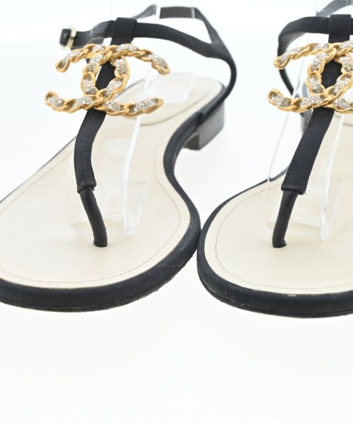 CHANEL（シャネル）サンダル 黒 サイズ:37(23cm位) レディース/2200724481040