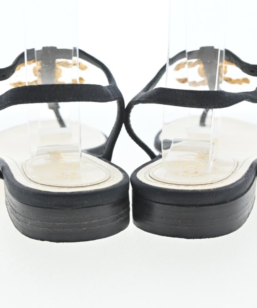 CHANEL（シャネル）サンダル 黒 サイズ:37(23cm位) レディース/2200724481040