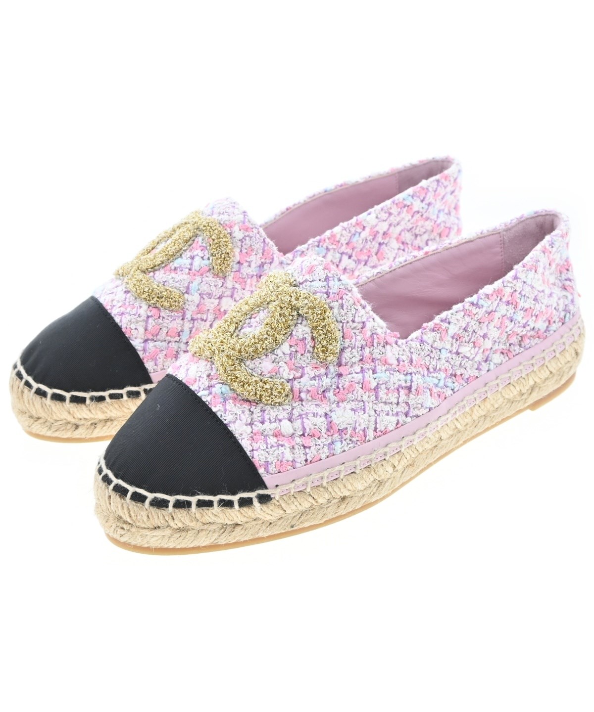 CHANEL（シャネル）エスパドリーユ ピンク サイズ:EU36(22.5cm位