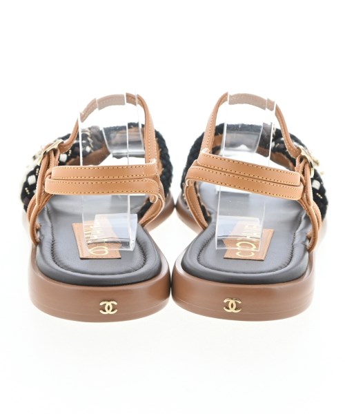 CHANEL（シャネル）サンダル 茶 サイズ:EU38 1/2(25cm位) レディース/2200724611096
