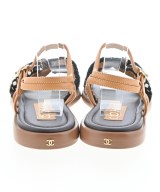 CHANEL（シャネル）サンダル 茶 サイズ:EU38 1/2(25cm位) レディース/2200724611096