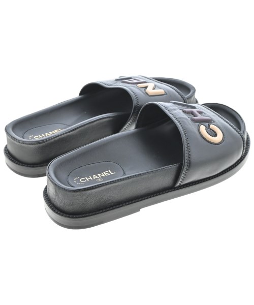 CHANEL（シャネル）サンダル 黒 サイズ:EU38 1/2(25cm位) レディース/2200724611133
