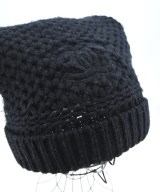 CHANEL（シャネル）ニットキャップ・ビーニー 黒 サイズ:M レディース/2200727191052