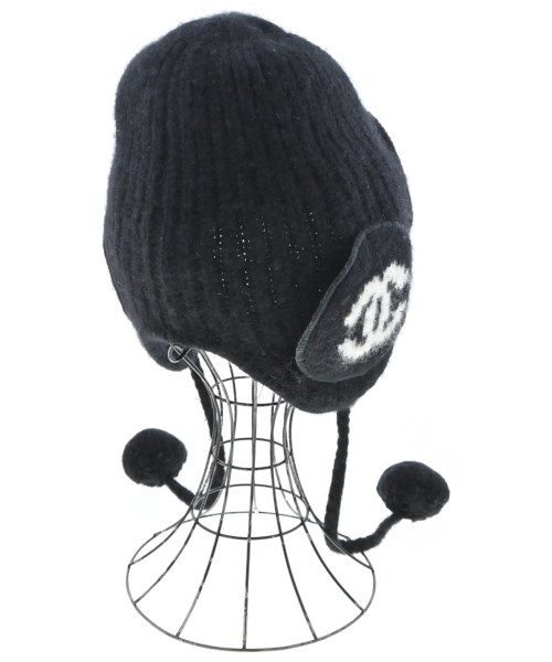 CHANEL（シャネル）ニットキャップ・ビーニー 黒 サイズ:- レディース/2200727271020