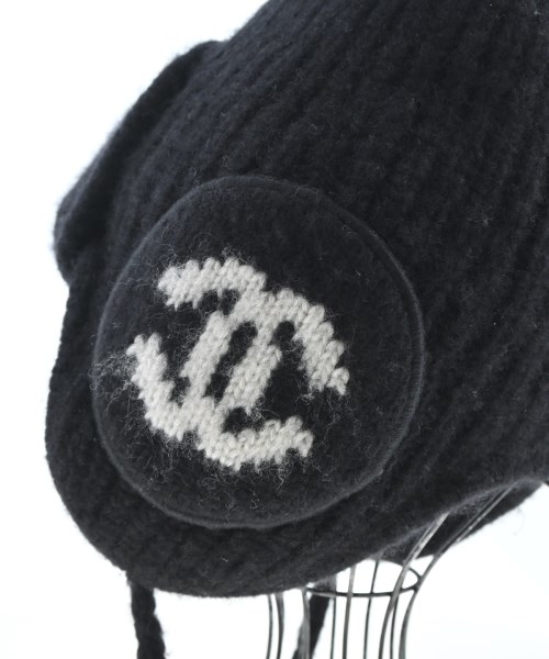 CHANEL（シャネル）ニットキャップ・ビーニー 黒 サイズ:- レディース/2200727271020
