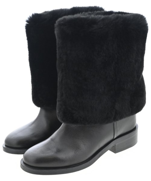 CHANEL（シャネル）ブーツ 黒 サイズ:EU37(23.5cm位) レディース/2200728066182