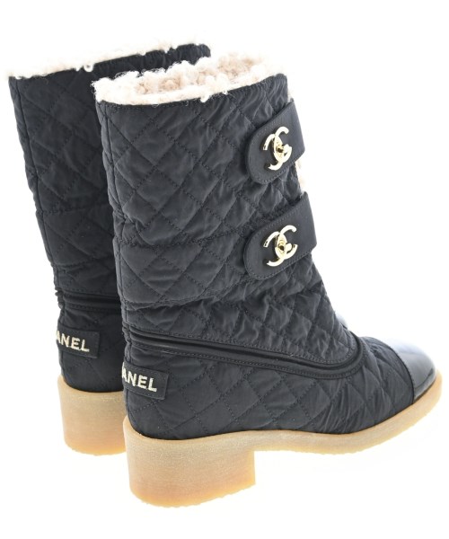 CHANEL（シャネル）ブーツ 黒 サイズ:EU37 1/2(24cm位) レディース/2200728066199