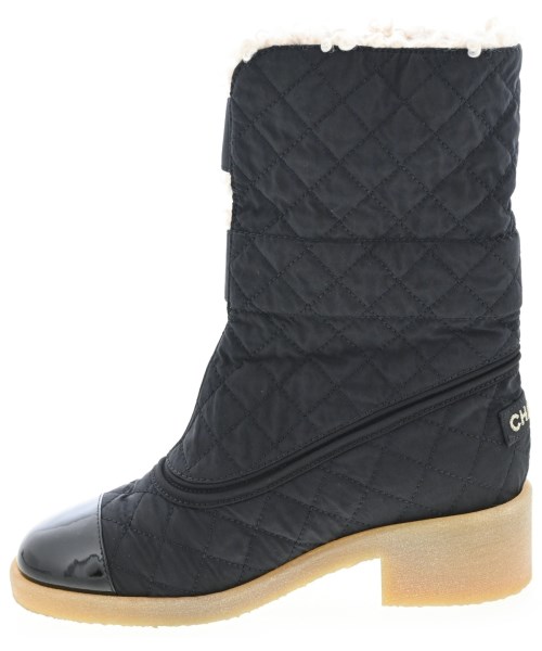 CHANEL（シャネル）ブーツ 黒 サイズ:EU37 1/2(24cm位) レディース/2200728066199