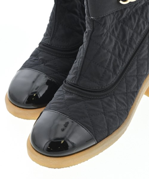 CHANEL（シャネル）ブーツ 黒 サイズ:EU37 1/2(24cm位) レディース/2200728066199