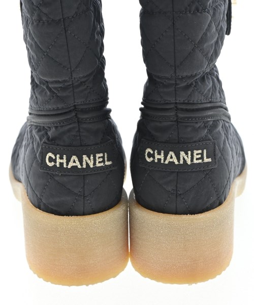 CHANEL（シャネル）ブーツ 黒 サイズ:EU37 1/2(24cm位) レディース/2200728066199