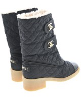 CHANEL（シャネル）ブーツ 黒 サイズ:EU37 1/2(24cm位) レディース/2200728066199